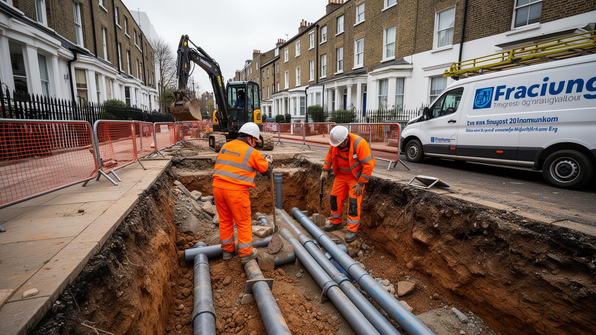 Collapsed clay pipe replaced — Islington